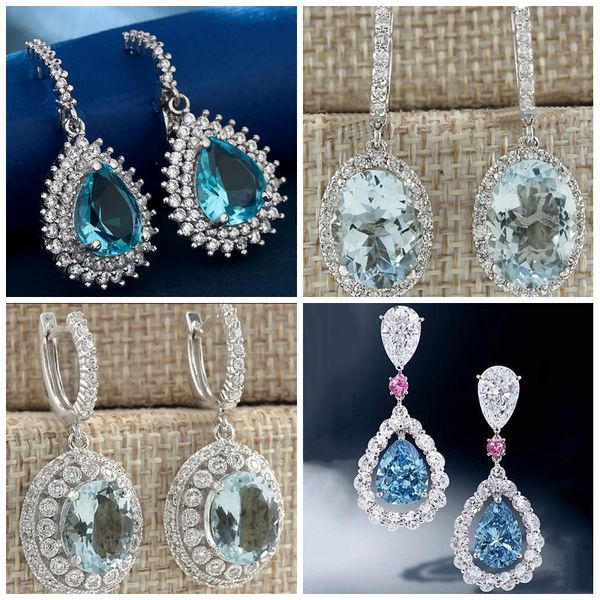 fashion silver color big round sky blue zircon stone earrings wedding jewelry long drop earrings brincos for women gifts z3k569
fashion silver color big round sky blue zircon stone earrings wedding jewelry long drop earrings brincos for women gifts z3k569