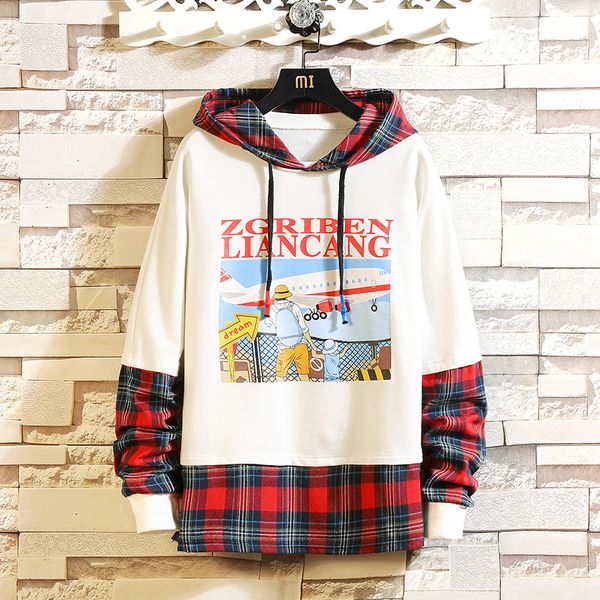 cyxzftrofl new autumn and winter men's hoodie stitching long-sleeved trend men's sweatshirt brand printed casual hoodie, Black
cyxzftrofl new autumn and winter men's hoodie stitching long-sleeved trend men's sweatshirt brand printed casual hoodie, Black