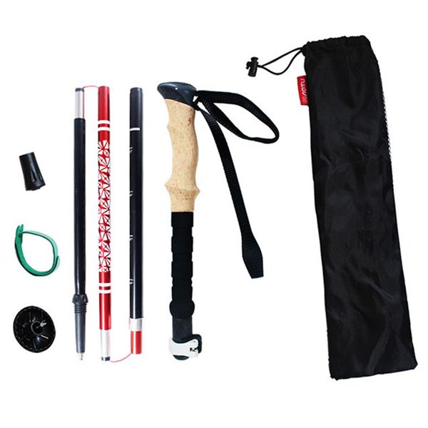 outdoor hiking walking stick aluminum alloy ultralight camping hike pole folding mountaineering walking cane with storage bag
outdoor hiking walking stick aluminum alloy ultralight camping hike pole folding mountaineering walking cane with storage bag