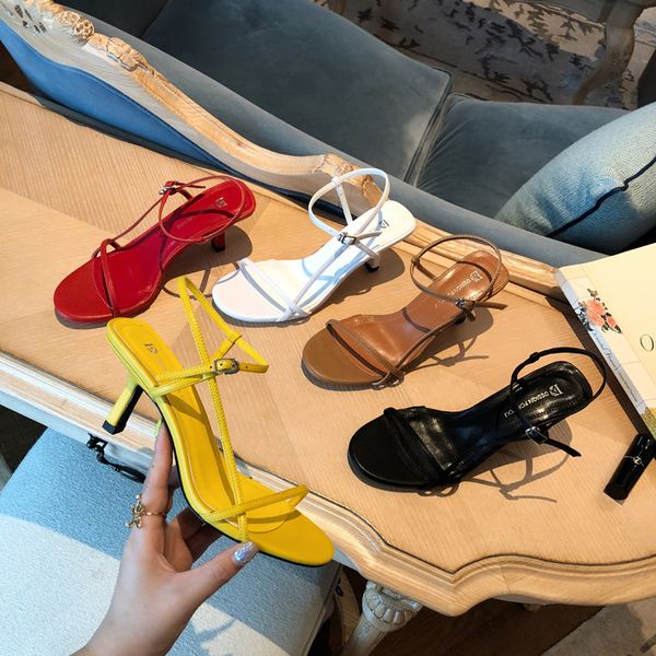 fashion simple style women sandals narrow band thin high heels sandals open toe one band buckle strap pumps, Black
fashion simple style women sandals narrow band thin high heels sandals open toe one band buckle strap pumps, Black