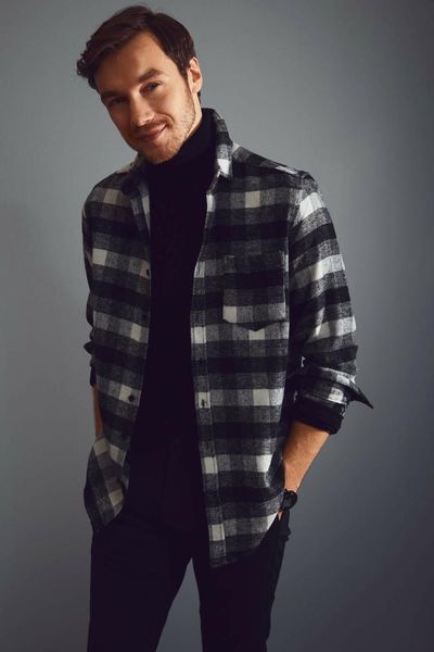 defacto autumn man long sleeve shirt men casual fashion plaid blouser male comfort shirts new - m2334az19wn, White;black
defacto autumn man long sleeve shirt men casual fashion plaid blouser male comfort shirts new - m2334az19wn, White;black