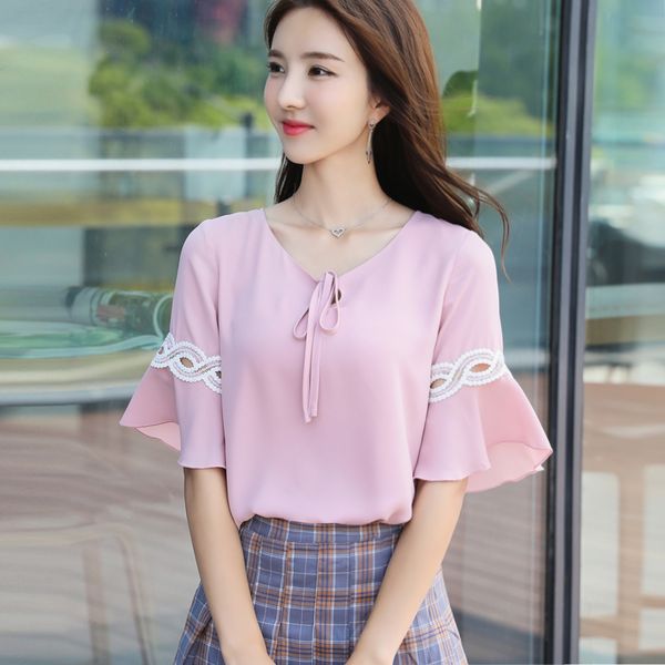 2019 shein women polyester regular broadcloth blusas new spring garment 2009 stitching shirt sleeve woman's horn soft top, White
2019 shein women polyester regular broadcloth blusas new spring garment 2009 stitching shirt sleeve woman's horn soft top, White