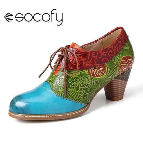 dress shoes socofy women retro style cow leather pump splicing embossed leaves zipper block heel female party botas mujer 2021, Black
dress shoes socofy women retro style cow leather pump splicing embossed leaves zipper block heel female party botas mujer 2021, Black