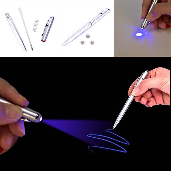 creative secret pen magic led uv light ballpoint pen with invisible ink for gifts school office supplies, Blue;orange
creative secret pen magic led uv light ballpoint pen with invisible ink for gifts school office supplies, Blue;orange
