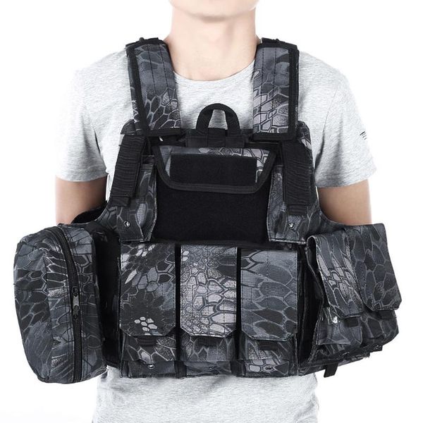 cs tactical hunting vest molle waistcoat assault plate carrier vest paintball combat with magazine pouch, Camo;black
cs tactical hunting vest molle waistcoat assault plate carrier vest paintball combat with magazine pouch, Camo;black