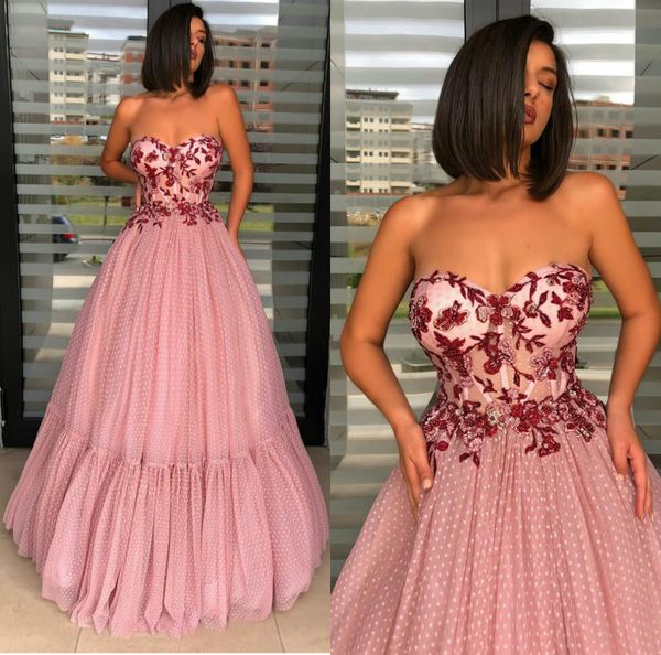 new pink prom dresses sweetheart a line lace appliqued evening dress cocktail party floor length formal occasion wear, Black
new pink prom dresses sweetheart a line lace appliqued evening dress cocktail party floor length formal occasion wear, Black