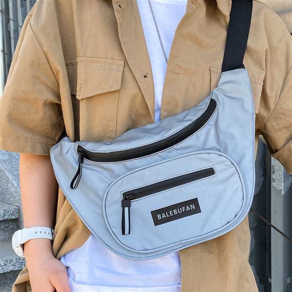 fashion brand ins sports bag men's chest bag diagonal shoulder hip-hop personality student waist riding night reflection
fashion brand ins sports bag men's chest bag diagonal shoulder hip-hop personality student waist riding night reflection