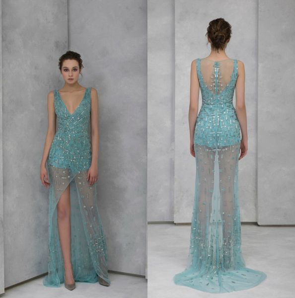 2020 illusion evening gowns v-neck sleeveless appliqued sequins party dresses tiered skirts custom made sweep train prom gowns, Black;red
2020 illusion evening gowns v-neck sleeveless appliqued sequins party dresses tiered skirts custom made sweep train prom gowns, Black;red