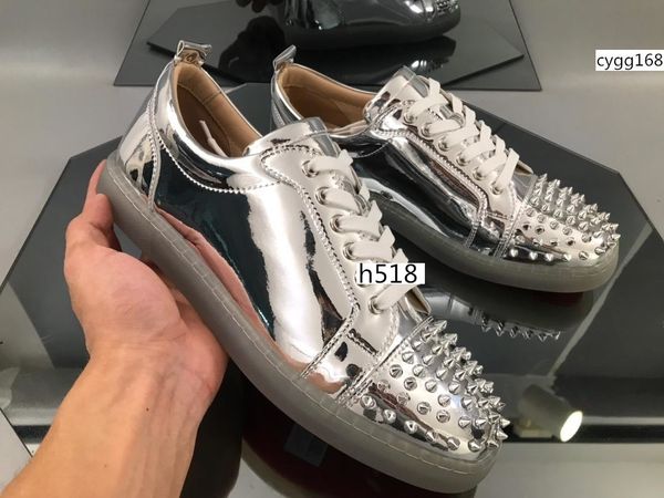 2019 sell red bottom shoes men casual woman fashion rivets high men dress studded spikes party casual flats sneakers with box 1 4, Black
2019 sell red bottom shoes men casual woman fashion rivets high men dress studded spikes party casual flats sneakers with box 1 4, Black