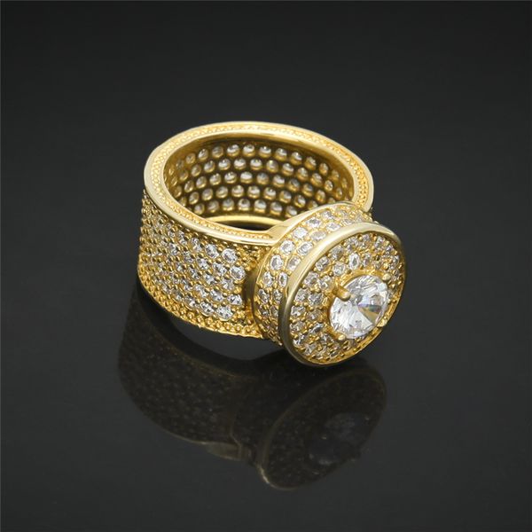 new design gold silver color plated ring micro paved big zircon shiny hip hop finger rings for men women, Golden;silver
new design gold silver color plated ring micro paved big zircon shiny hip hop finger rings for men women, Golden;silver