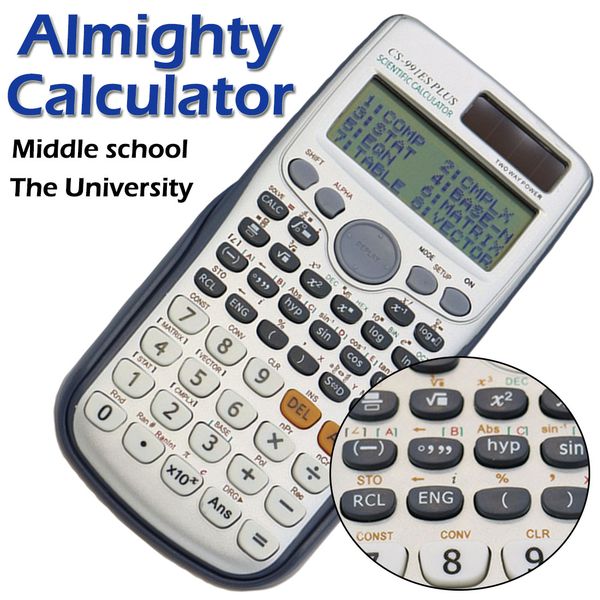 Scientific Calculator Dual Power With 417 Functions Dual Power Calculadora Cientifica Student Exam Calculator
Scientific Calculator Dual Power With 417 Functions Dual Power Calculadora Cientifica Student Exam Calculator