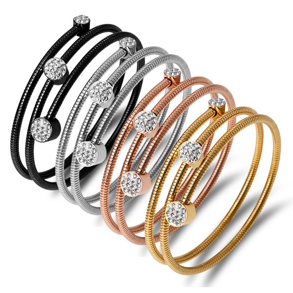 cuff 2021 arrival fashion cable wire bracelet for women stainless steel round crystals charm bracelets bangles men, White
cuff 2021 arrival fashion cable wire bracelet for women stainless steel round crystals charm bracelets bangles men, White
