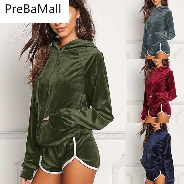velvet tracksuit two piece set women hooded long sleeve and shorts bodysuit suit runway fashion 2019 c118, White
velvet tracksuit two piece set women hooded long sleeve and shorts bodysuit suit runway fashion 2019 c118, White