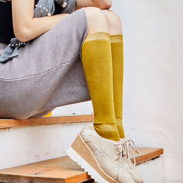 2 pairs women winter socks thick cotton wool keep thermal sock fit female streets wear under knee solid color yellow stocking, Black
2 pairs women winter socks thick cotton wool keep thermal sock fit female streets wear under knee solid color yellow stocking, Black