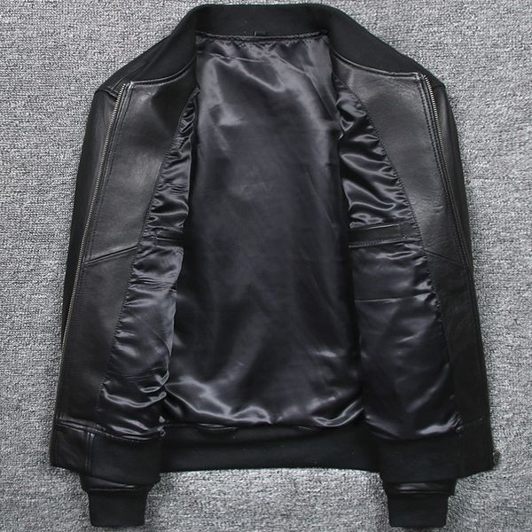 wholesale-autumn sheepskin genuine leather jacket mens slim black zipper real leather coat stand collar 5xl baseball jacket
wholesale-autumn sheepskin genuine leather jacket mens slim black zipper real leather coat stand collar 5xl baseball jacket