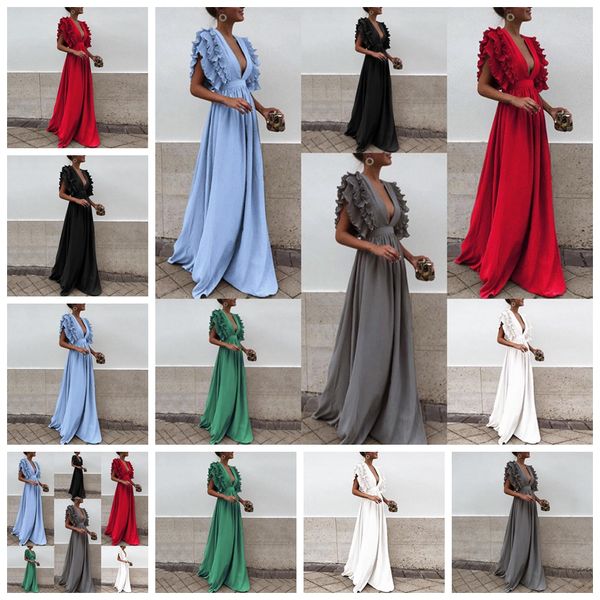 2019 european spring and summer flying sleeve v-neck halter casual party skirt, white, red, gray, green, black, support mixed batch, Black;gray
2019 european spring and summer flying sleeve v-neck halter casual party skirt, white, red, gray, green, black, support mixed batch, Black;gray