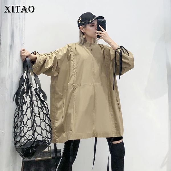 xitao plus size pleated ribbon pocket trench women clothes 2019 fashion vintage drawstring coat autumn new korean wqr1833, Tan;black
xitao plus size pleated ribbon pocket trench women clothes 2019 fashion vintage drawstring coat autumn new korean wqr1833, Tan;black