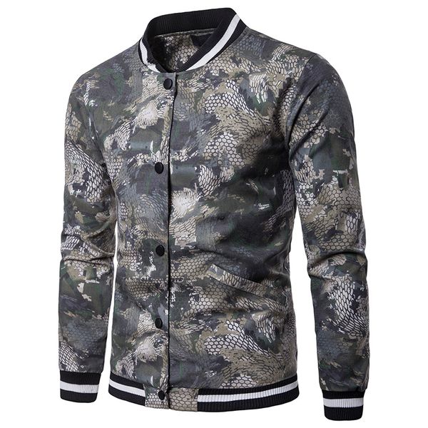 snakeskin printed fashion baseball jacket men autumn and winter stand collar windbreaker slim mens coats and jackets, Black;brown
snakeskin printed fashion baseball jacket men autumn and winter stand collar windbreaker slim mens coats and jackets, Black;brown