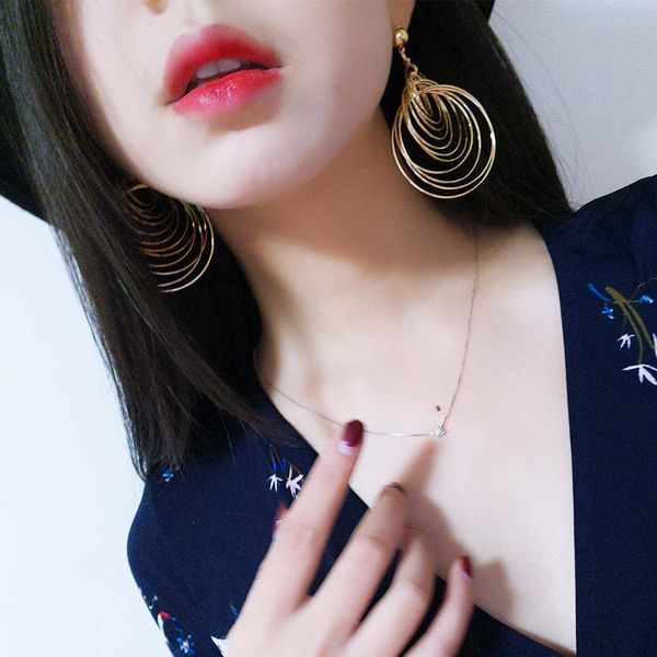 fashion jewelry multi-layer metal circle long exaggerated earrings lady dangle stud earrings s366, Golden;silver
fashion jewelry multi-layer metal circle long exaggerated earrings lady dangle stud earrings s366, Golden;silver