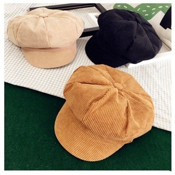 korean version of the autumn and winter new cap fresh and cute retro corduroy octagonal hat male female literary artist bere, Blue;gray
korean version of the autumn and winter new cap fresh and cute retro corduroy octagonal hat male female literary artist bere, Blue;gray