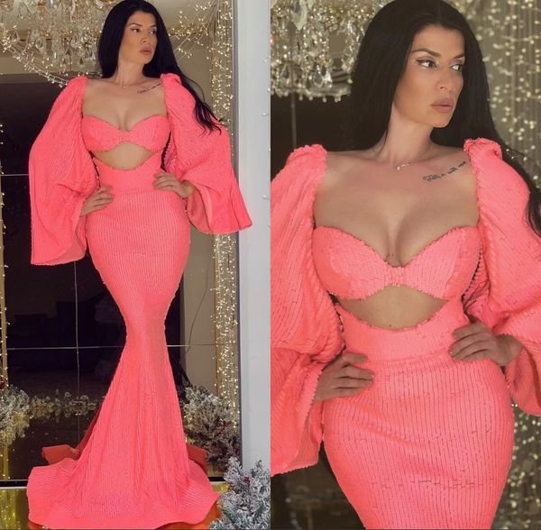 yousef aljasmi sequined pink long sleeve mermaid evening formal dresses 2020 evening gowns evening wear robe de soiree abendkleider, Black;red
yousef aljasmi sequined pink long sleeve mermaid evening formal dresses 2020 evening gowns evening wear robe de soiree abendkleider, Black;red
