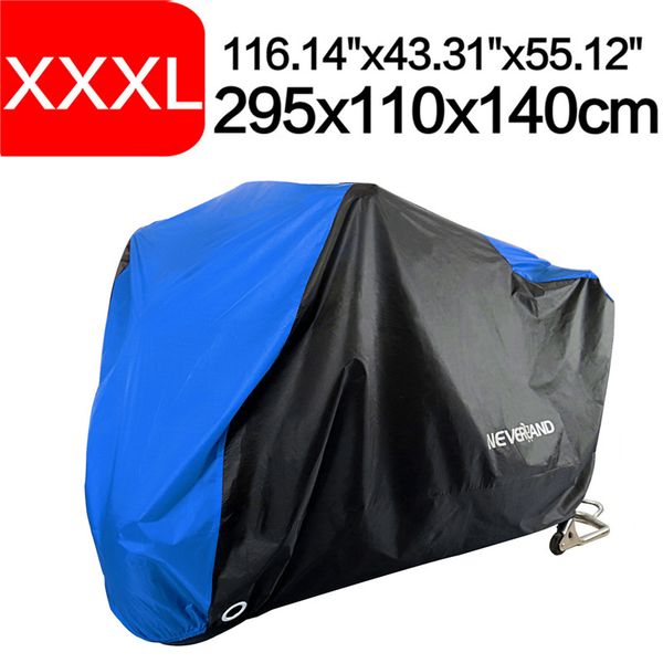 xxxl 295 190t black blue design waterproof motorcycle covers motors dust rain snow uv protector cover indoor outdoor d45
xxxl 295 190t black blue design waterproof motorcycle covers motors dust rain snow uv protector cover indoor outdoor d45