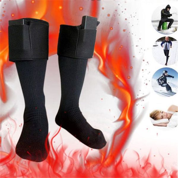 battery heated electric heating long socks winter feet warmer thermal cotton blend socks outdoor sports run cycling, Black
battery heated electric heating long socks winter feet warmer thermal cotton blend socks outdoor sports run cycling, Black