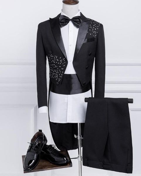 s-5xl new 2019 men's clothing fashion slim the host sequins suit magician's tuxedo performance costume plus size stage costumes, White;black
s-5xl new 2019 men's clothing fashion slim the host sequins suit magician's tuxedo performance costume plus size stage costumes, White;black
