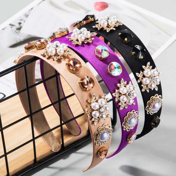 fashion hairband wide side full diamond all-match temperament casual street p hairband girl show bride hair accessories, Silver
fashion hairband wide side full diamond all-match temperament casual street p hairband girl show bride hair accessories, Silver