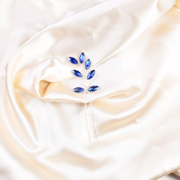 4pcs leaf style blue color hair pins women bridal wedding hair jewelry accessories fresh water pearl handmade ornament, Golden;white 
4pcs leaf style blue color hair pins women bridal wedding hair jewelry accessories fresh water pearl handmade ornament, Golden;white