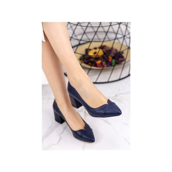 8stil goldie navy blue skin heels shoes 8stil, Black
