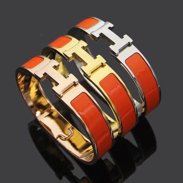 new european and american classic fashion buckle letter shape bracelet 18k gold silver enamel colorfast couple bracelet female gift, Black
new european and american classic fashion buckle letter shape bracelet 18k gold silver enamel colorfast couple bracelet female gift, Black