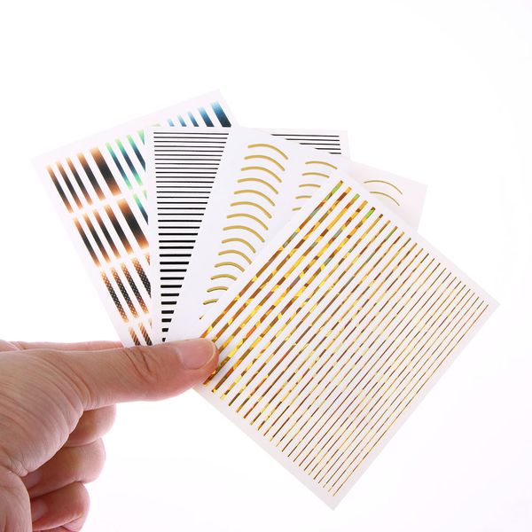 woman fashion 3d nail sticker gradient striped colorful lines water transfer stickers nail art decoration diy art tool, Black
woman fashion 3d nail sticker gradient striped colorful lines water transfer stickers nail art decoration diy art tool, Black