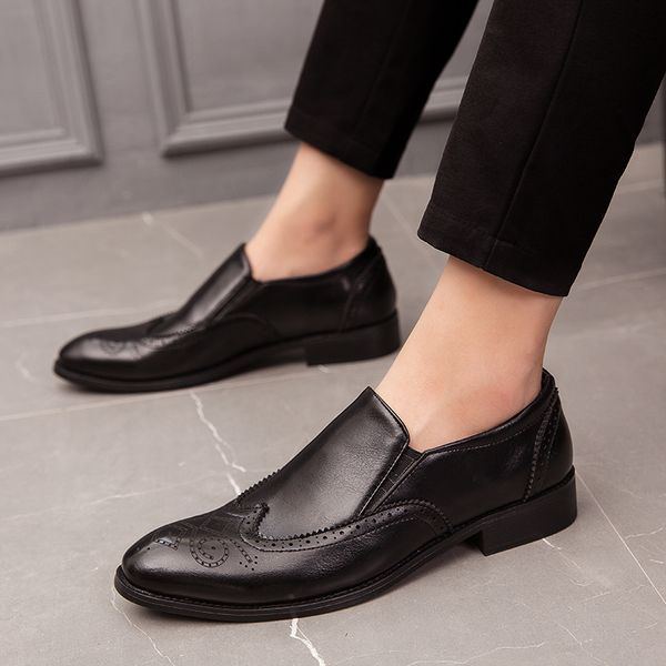man brogue leather casual shoes outdoor moccasins adults fashion slip on lazy loafers men driving shoes breathable loafers o4, Black
man brogue leather casual shoes outdoor moccasins adults fashion slip on lazy loafers men driving shoes breathable loafers o4, Black