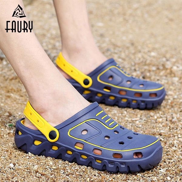 2019 summer men's slippers clogs slip-on garden shoes breathable man sandals plus size male beach shoes hospital work, Black
2019 summer men's slippers clogs slip-on garden shoes breathable man sandals plus size male beach shoes hospital work, Black