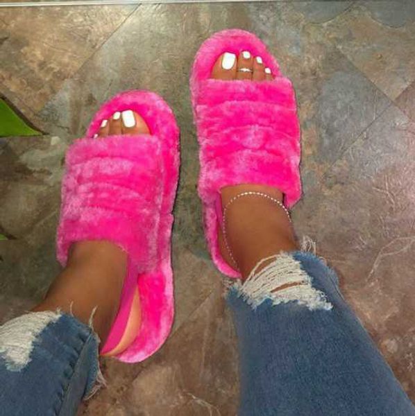 women furry fur slides indoor home slippers woman fluffy flip flops ladies home shoes female flats shoes chanclas mujer 2020, Black
women furry fur slides indoor home slippers woman fluffy flip flops ladies home shoes female flats shoes chanclas mujer 2020, Black