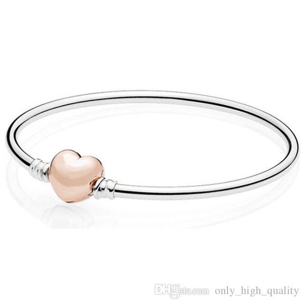 original 925 pure silver rose gold heart-shaped bracelet, suitable for women as gifts and so on, Golden;silver
original 925 pure silver rose gold heart-shaped bracelet, suitable for women as gifts and so on, Golden;silver
