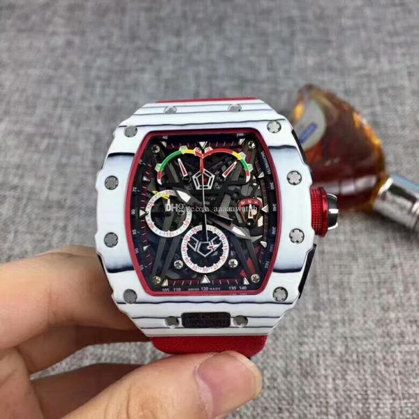 sports watches 50-03 mens watch swiss quartz chronograph movement skeleton dial white / red carbon fiber case sapphire canvas strap, Slivery;brown
sports watches 50-03 mens watch swiss quartz chronograph movement skeleton dial white / red carbon fiber case sapphire canvas strap, Slivery;brown