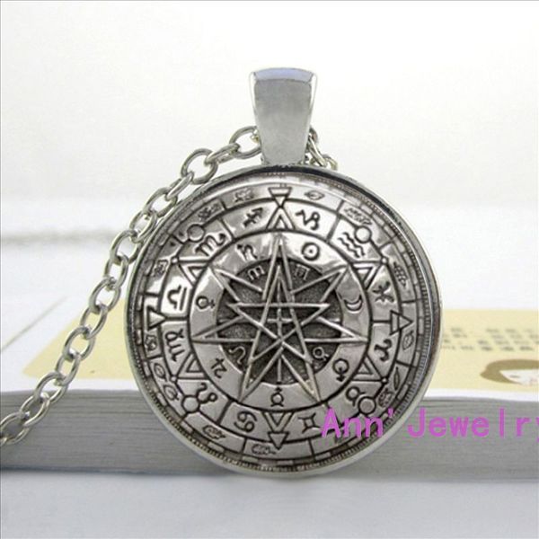 hz1-0191 оптовая стеклянные купола зодиак викка ожерелье pentagram wiccan ювелирных изделий шарма, Silver
hz1-0191 оптовая стеклянные купола зодиак викка ожерелье pentagram wiccan ювелирных изделий шарма, Silver
