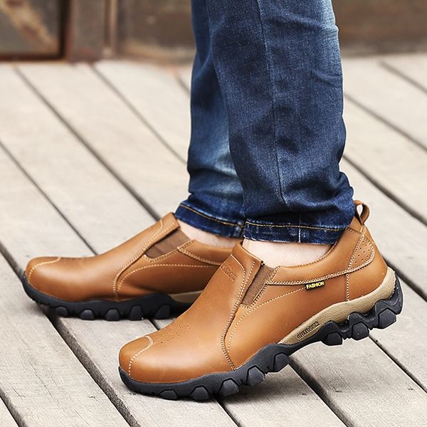 new genuine leather mens sport sneakers outdoor camping shoes men hunting shoes climbing mountain male walking footwear, Black
new genuine leather mens sport sneakers outdoor camping shoes men hunting shoes climbing mountain male walking footwear, Black