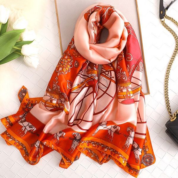 2020 winter fashion women's scarf silk scarves shawl female long silk scarf orange and pink 180*90cm ing, Blue;gray
2020 winter fashion women's scarf silk scarves shawl female long silk scarf orange and pink 180*90cm ing, Blue;gray