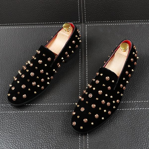 new arrival luxury formal shoes for men britain pointed rivet leather dress shoes sapato social masculino, Black
new arrival luxury formal shoes for men britain pointed rivet leather dress shoes sapato social masculino, Black