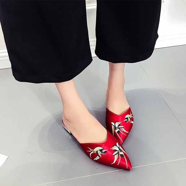 woman ethnic mules women comfortable slippers women's embroider flower low heels ladies shoes female footwear plus size 42, Black
woman ethnic mules women comfortable slippers women's embroider flower low heels ladies shoes female footwear plus size 42, Black