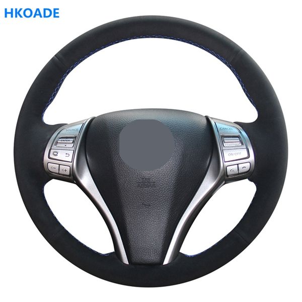hkoade diy black hige soft suede car steering wheel cover for x-trail teana altima qashqai tiida pulsar navara 2020-2020
hkoade diy black hige soft suede car steering wheel cover for x-trail teana altima qashqai tiida pulsar navara 2020-2020