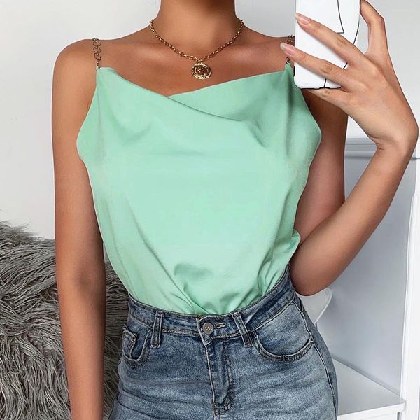 women's tanks & camis summer backless camisole women ruched sleeveless metal ring chain spaghetti strap solid color crop vest festival, White
women's tanks & camis summer backless camisole women ruched sleeveless metal ring chain spaghetti strap solid color crop vest festival, White