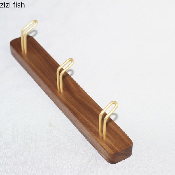 brass wooden coat hook wall-mounted key door hook store wall hooks household storage products
brass wooden coat hook wall-mounted key door hook store wall hooks household storage products