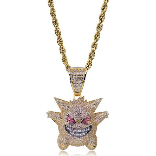 полный rhinestone gengar ожерелье конструктора hip hop ювелирные изделия bling bling ice out ожерелье с 24-дюймовым цепи для мужчин подарка, Silver
полный rhinestone gengar ожерелье конструктора hip hop ювелирные изделия bling bling ice out ожерелье с 24-дюймовым цепи для мужчин подарка, Silver