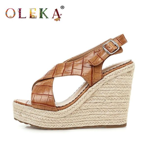 sandals oleka waterproof platform in wedges straw high heel women's shoes mature party fashion essential quality products as129, Black
sandals oleka waterproof platform in wedges straw high heel women's shoes mature party fashion essential quality products as129, Black