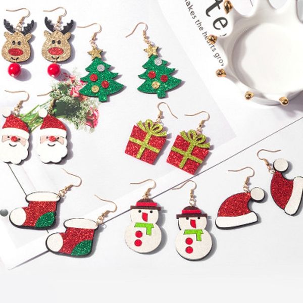 santa claus elk snowman earrings christmas tree boots drop dangle earring 7styles for women girls jewelry xmas gifts wholesales, Silver
santa claus elk snowman earrings christmas tree boots drop dangle earring 7styles for women girls jewelry xmas gifts wholesales, Silver