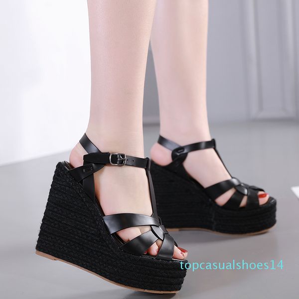 designer sandals ladies wedge sandals knitted straw woven platform shoes luxury women slides size 35 to 40 14t, Black
designer sandals ladies wedge sandals knitted straw woven platform shoes luxury women slides size 35 to 40 14t, Black